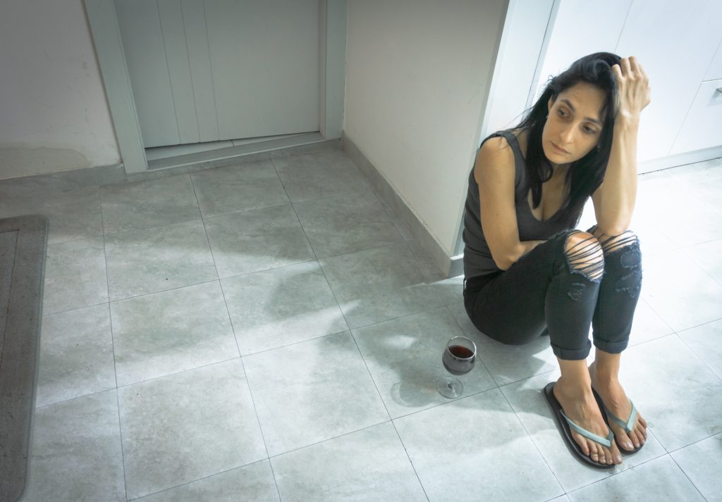 Woman processing trauma